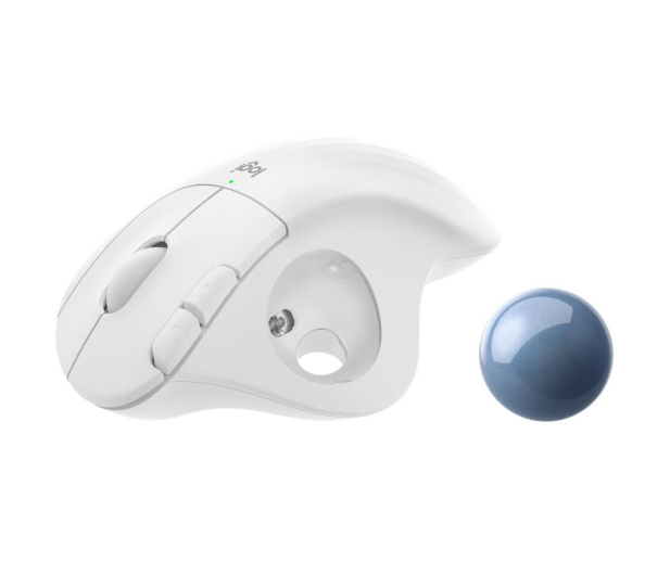LOGITECH M575 Ergo Trackball biała 910-005870 - 631354 - zdjęcie 4